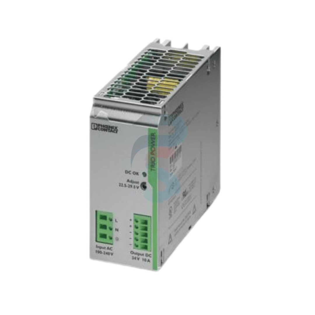 Phoenix Contact 2866323, TRIO-PS1AC24DC10 1PH 24VDC 10A Power Supply